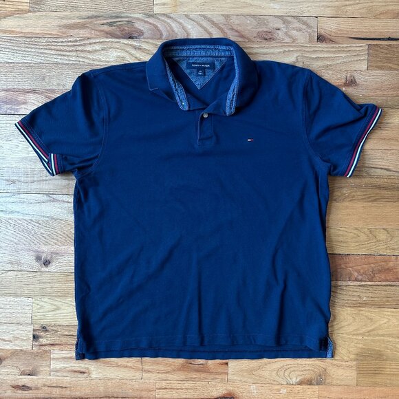 Tommy Hilfiger Blue Polo Shirt [LARGE] - Picture 1 of 5